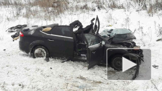 Опубликованы фотографии с места страшного ДТП под Воронежем: 4 автомобиля, трое погибших, пятеро раненых