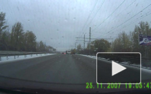 Появилось видео ДТП из-за гололёда в Челябинске