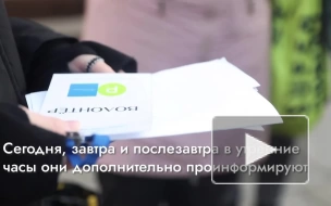 Волонтёры объясняют петербуржцам, как пользоваться платной парковкой на Васильевском острове