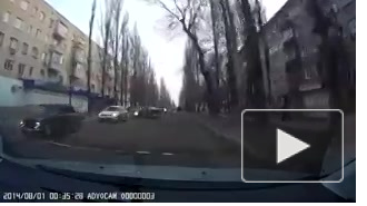 Видео странного ДТП в Воронеже попало на видео