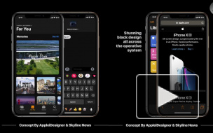 Компания Apple показала на видео новую версию iOS с темной темой