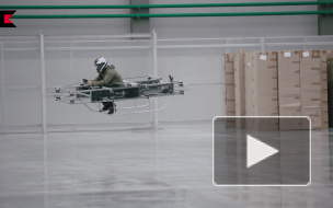Концерн "Калашников" показал видео испытаний летающего мотоцикла
