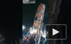 Жуткие кадры из Индии: С колеса обозрения выпали дети, один из них погиб