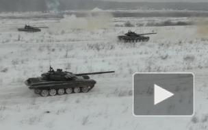 Опубликовано видео стрельбы танков Т-72б3 в Нижегородской области