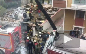 Видео из Стамбула: В жилом районе рухнул военный вертолет