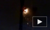 В Сети появилось видео пожара на автокране у Центра Курехина