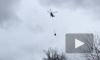 Видео: Пожар на складах на Варшавском шоссе тушат вертолетами