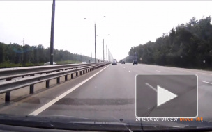 В отбойник на Семферопольском шоссе.