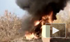Жуткие кадры из Троицка: Под Челябинском водитель сгорел заживо в авто врезавшись в стелу "Счастливого пути"