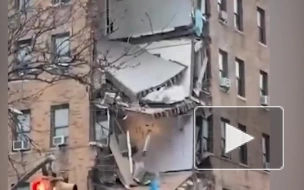 В районе Бронкс в Нью-Йорке частично обрушилась жилая многоэтажка