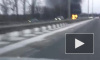 Видео: на Пулковском шоссе дотла выгорела фура