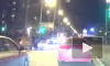 Видео из Петербурга: легковушка протаранила мотоцикл