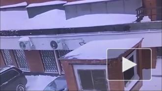 Момент падения школьницы на автомобиль с многоэтажки попал на видео