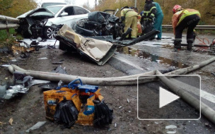 В массовом ДТП под Новокузнецком погиб один из водителей, 5 человек в больнице