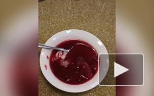 В школе №53 Пушкинского района не обнаружили сырого мяса в борще. Ранее об этом сообщили анонимы