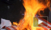 В Петербурге День независимости США отметили сожжением американского флага