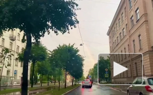 В Петербурге среда завершилась радугой