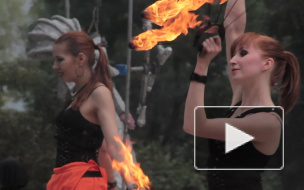 Укротители огня показали фееричное шоу на Горьковской 