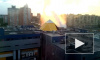 Фонтан кипятка с 10-этажный дом на Просвещения петербуржцы сняли на видео