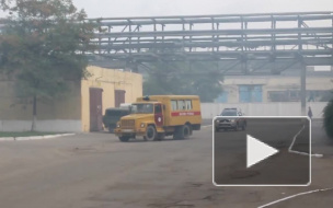 На месте прорыва аммиакопровода установлен защитный саркофаг
