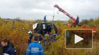 Под Коломной на ровной дороге перевернулся рейсовый автобус: 6 человек погибли, 16 пострадали