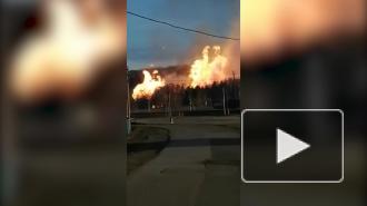 Газопровод в селе Серменево в Башкирии загорелся после разгерметизации