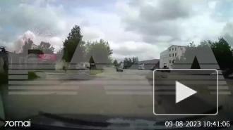 Момент взрыва в Сергиевом Посаде попал на запись регистратора автомобиля