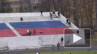 Появилось видео жесткой массовой драки футбольных фанатов в Арзамасе