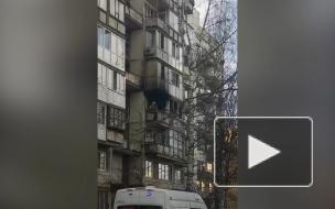 На Васильевском острове загорелась однокомнатная квартира