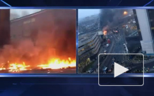 Видео: в Лондоне вертолет врезался в кран и рухнул на землю