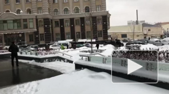 Появилось видео с места покушения на предпринимателя в Москве