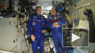 Космонавты поздравили Ленинградскую область с орбиты
