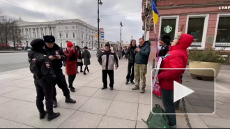 На Малой Садовой одиночными пикетами поддержали крымских татар