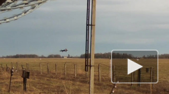 Новый СУ-57 попал на видео во время посадки