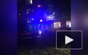 Видео: На проспекте Луначарского сгорела квартира