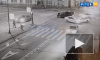Видео: на Большой Пушкарской полицейская машина попала в ДТП