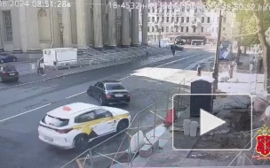 Момент аварии с байкером по Казанской улице попал на видео