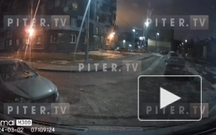 Появилось новое видео инцидента с беспилотником на Пискаревском проспекте