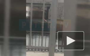 Очевидец: "Напротив ЦНИИФ в реку сливали отходы"