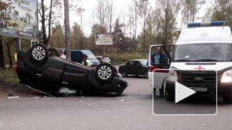 Серьезная авария произошла на Колтушском шоссе