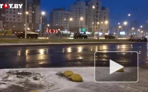 В Минске заметили колонну военной техники 