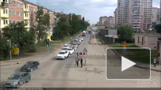 Сбил пешехода.