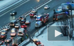 В Москве пострадали 12 человек в результате ДТП с автобусом