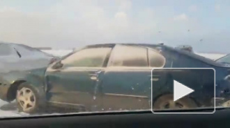 В сети появилось фото и видео массового ДТП в Кемеровской области