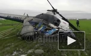Вертолет совершил жесткую посадку на Кубани