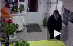 Появилось видео дерзкого ограбления цветочного магазина в Тюмени