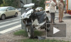 Около Красного Села опасно столкнулись мотоцикл и тяжелый "КамАЗ"