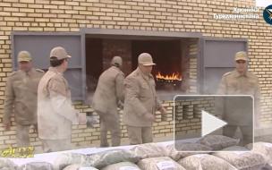 Президент Туркмении на камеру сжег в печи наркотики