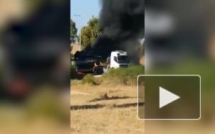 В Сеть попали кадры уничтожения израильского танка российским "Корнетом"