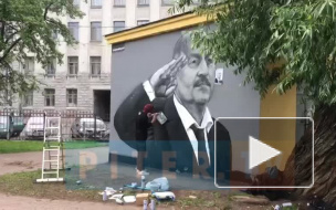 В Петербурге появилось новое граффити с Черчесовым